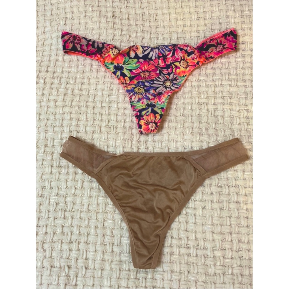 2 Victorias Secret / PINK Thongs Size: Small